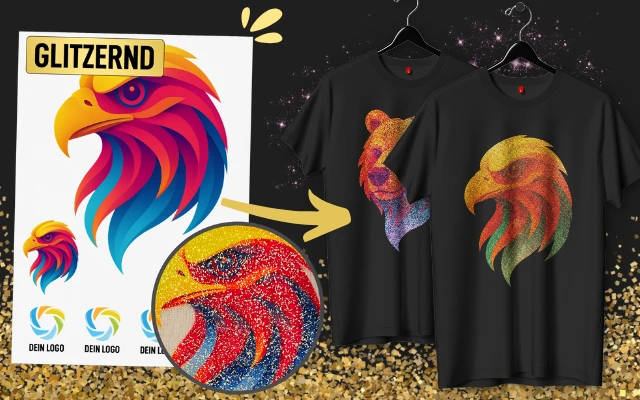 DTF Transfer glitzernd