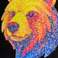 DTF Transfer bunt glitzernd - Meterware 100 x 30 cm