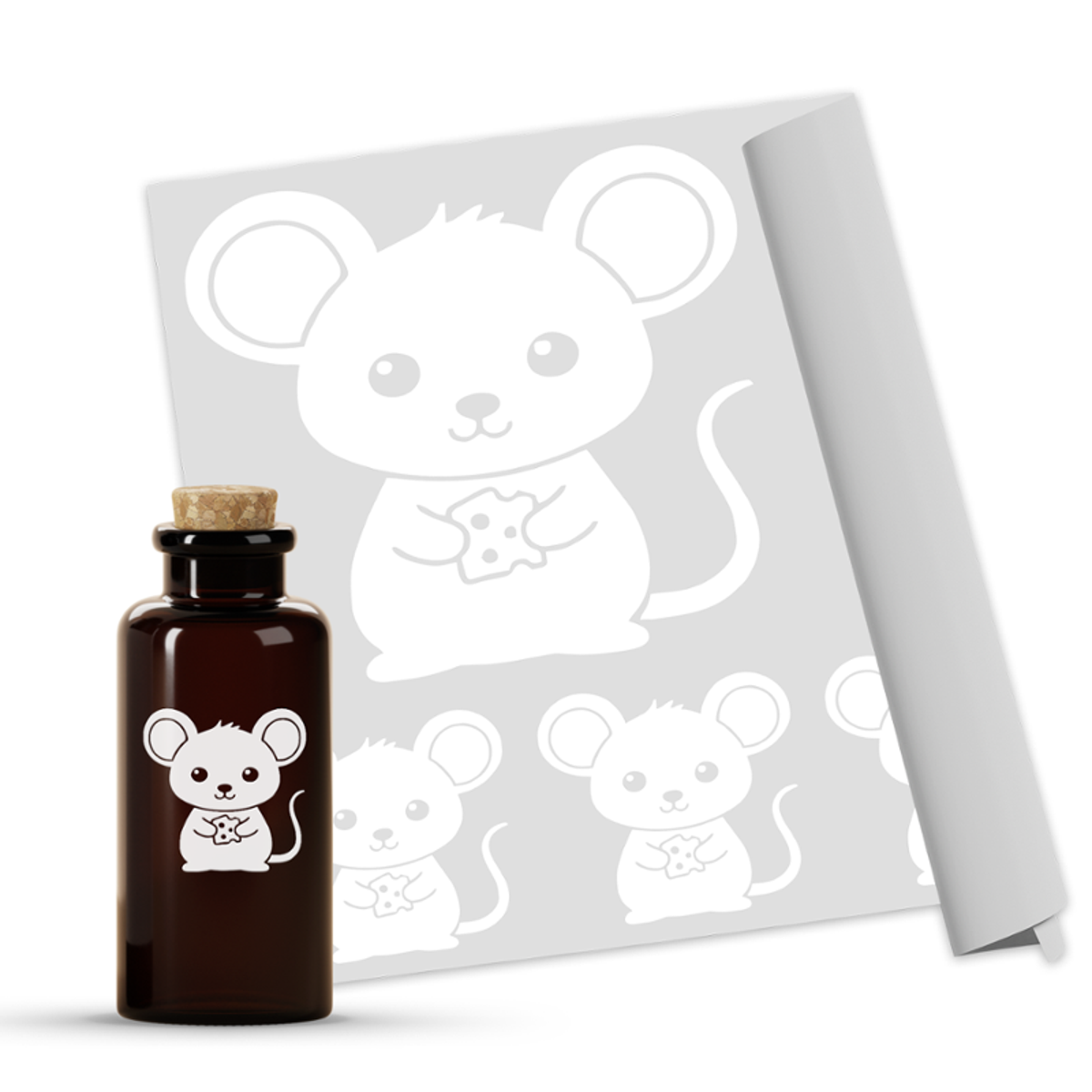 UV DTF Transfer Aufkleber weiß - 100 x 30 cm