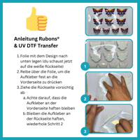 UV DTF Transfer Aufkleber weiß - DIN A3