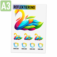 DTF Transfer bunt reflektierend - DIN A3