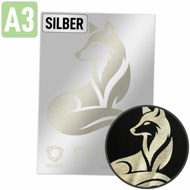DTF Transfer silber - DIN A3