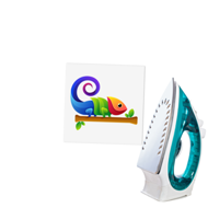 Bügelbilder Label - 5 x 5 cm