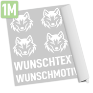 Rubons UV-DTF weiß 100 x 30 cm, randlose Aufkleber zum Aufreiben