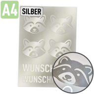 Rubon UV-DTF Aufkleber silber DIN A4